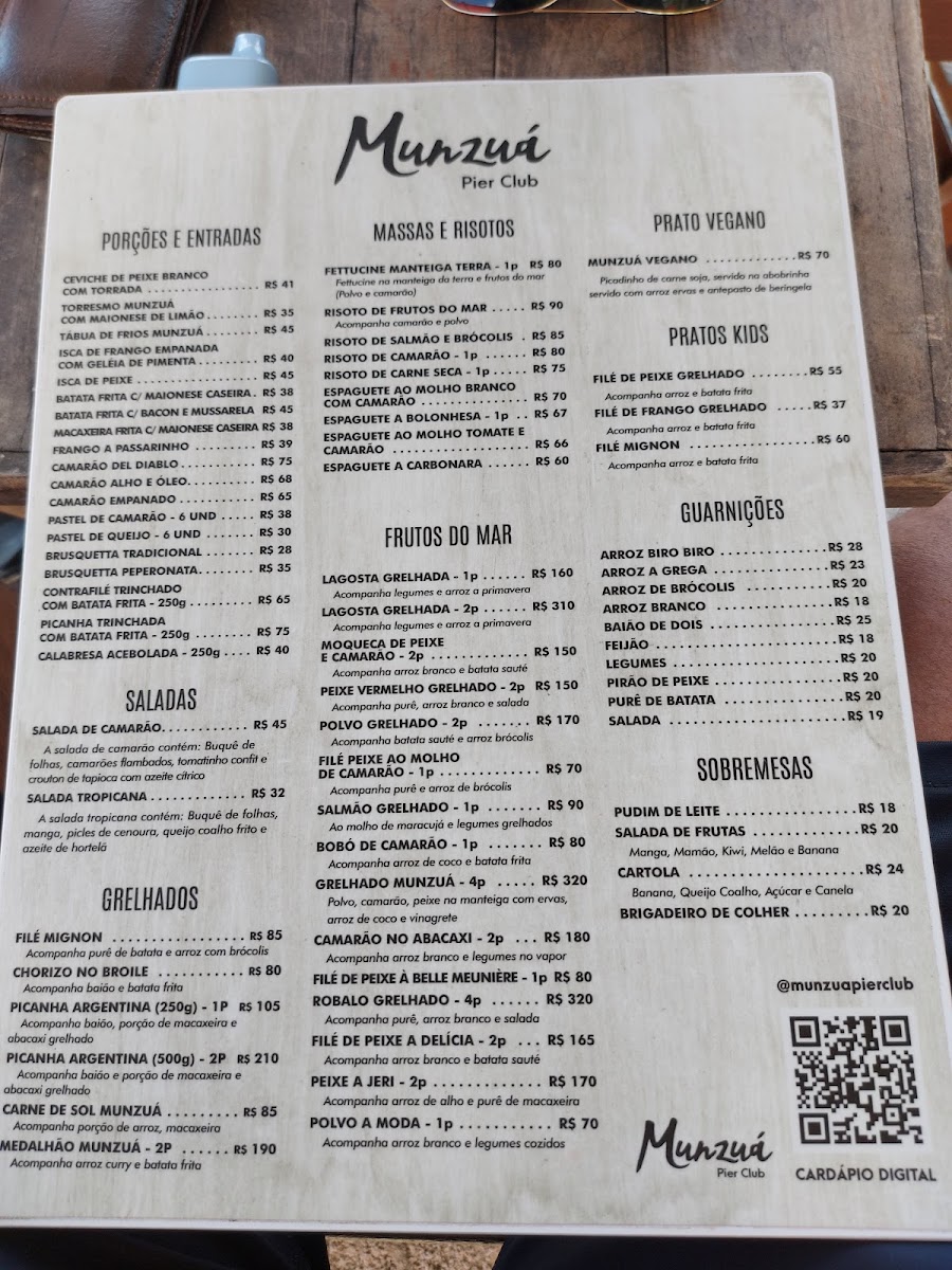 Menu Munzua Pier Club-5